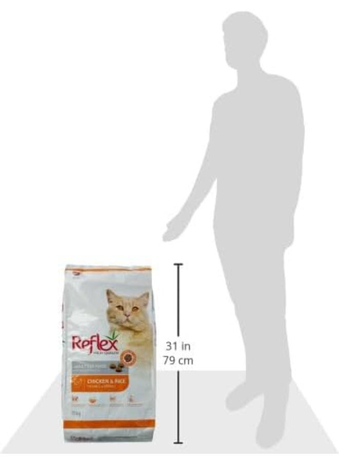 REFLEXA Leader Reflex Dry Cat Food with Chicken and Rice 15kg - Image 2